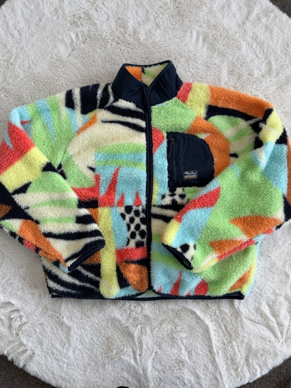 ❤️ Rip Curl Multicolor Soft Cozy Jacket Size Extra Small NWOT